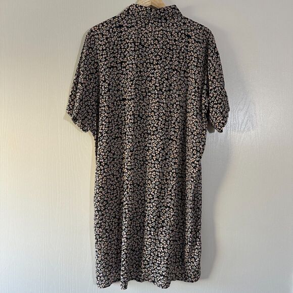 MAI Womens 100% Bamboo Floral Button Down Shirt Dress Beach Coverup Size Small - Picture 7 of 8